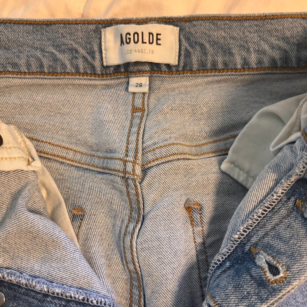 AGOLDE Riley High Rise Straight Crop Size 28 Great Condition!